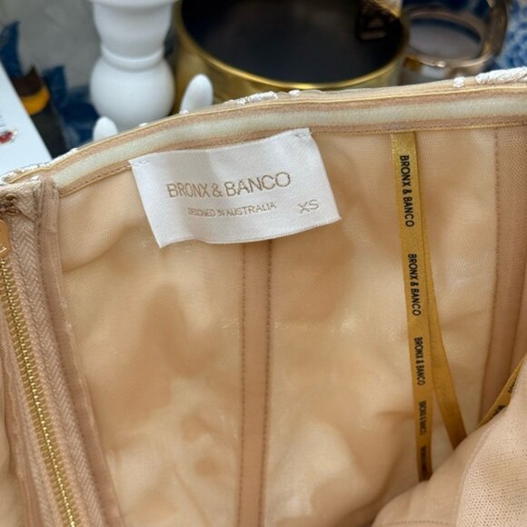 🆕 BRONX & BANCO 🧿 NWOT Jasmine Blanc Bridal Maxi Dress, Sz XS US 2 - Picture 13 of 15